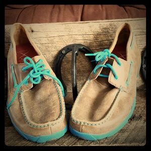 Men's Twisted X Blue Driving Mocs